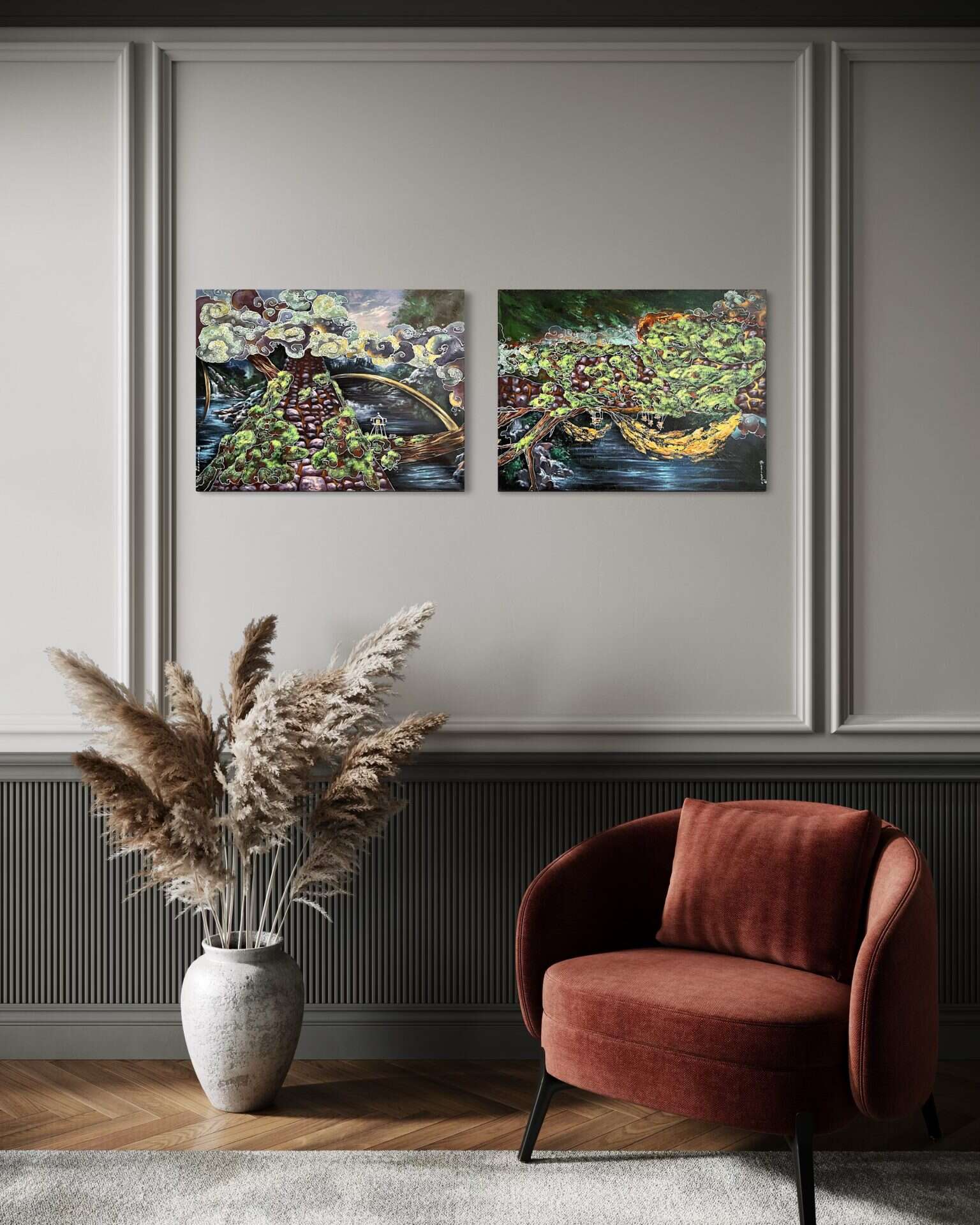 Into the Nowhere and Back (diptych) - Image 2