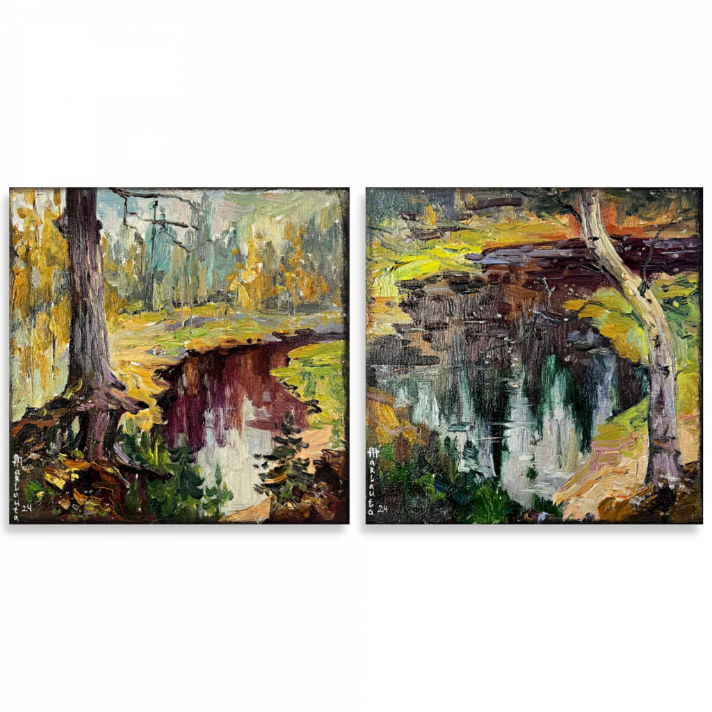 Forest River #1 & #2 (from Diptych)